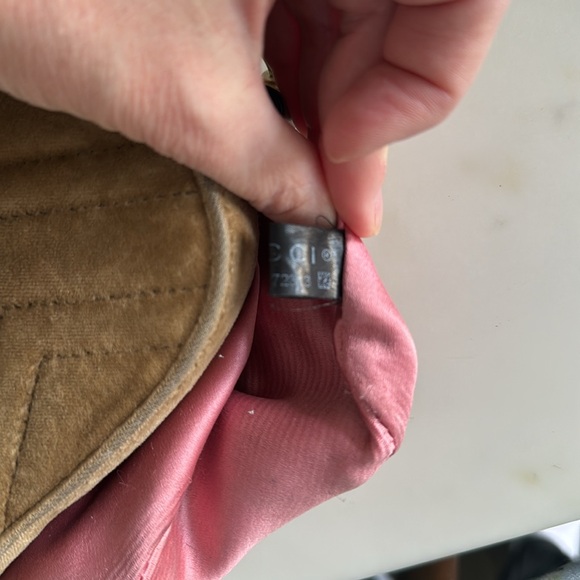 Gucci Marmont Velvet Crossbody Bag - Brown - Picture 10 of 10
